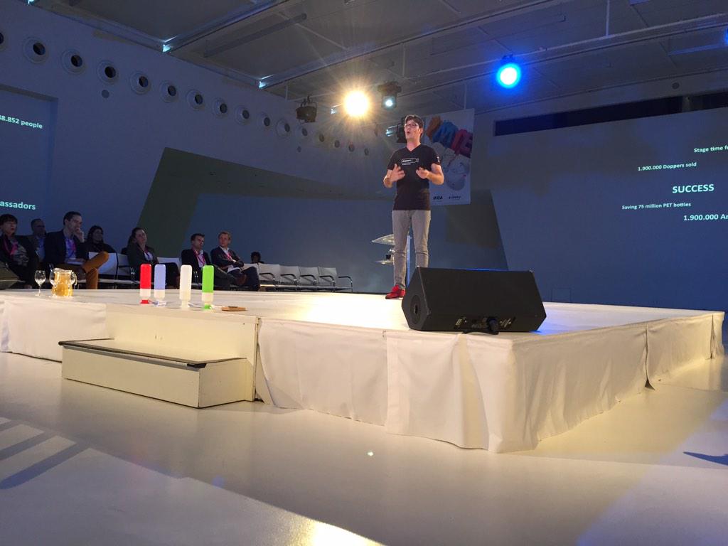 Verreweg het meest inspirerende verhaal van vandaag @De_Dopper #MIE15 !