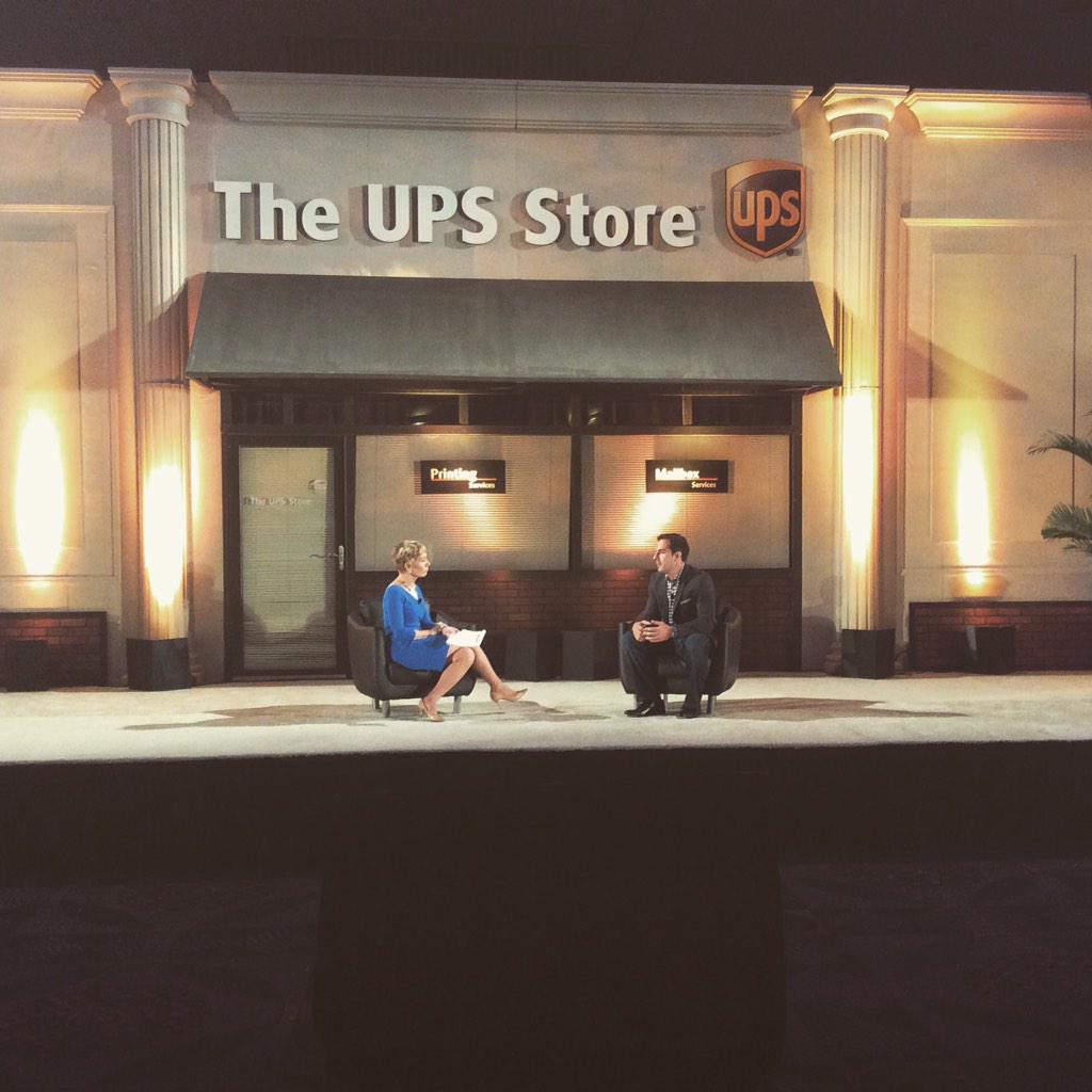 Entrepreneur's tweet image. .@ivanmladenovic of TechBar getting business advice from @BarbaraCorcoran on stage at #GrowthCon