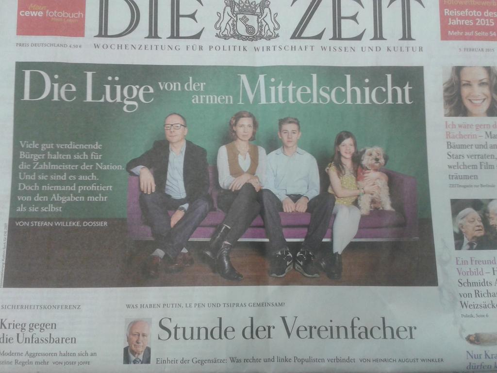 Die Zeit Die Luge Von Der Armen Mittelschicht Unser Titel Der Morgigen Ausgabe Http T Co Htjmrk1wfm