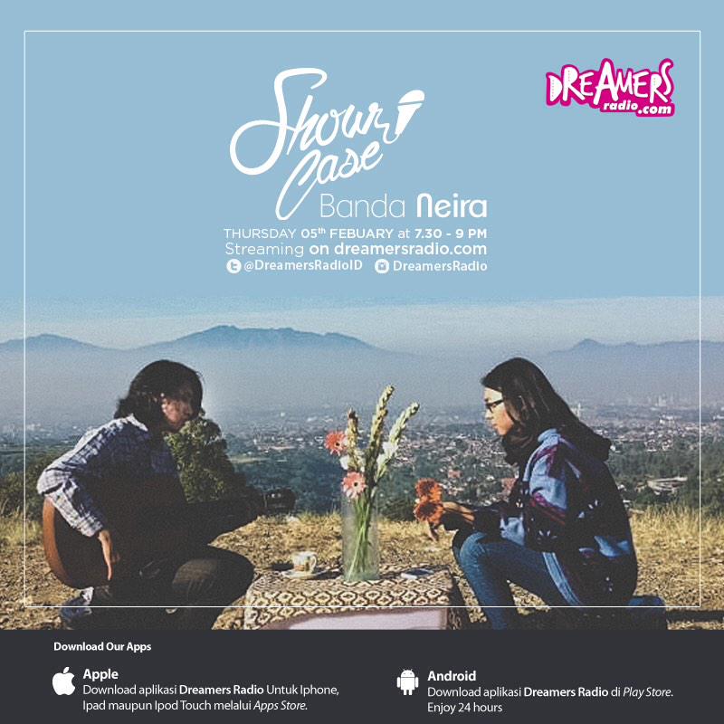 TONIGHT! Dreamers #Showcase special with <a href="/dibandaneira/">Banda Neira</a> at 7.30-9pm! Streaming on dreamersradio.com