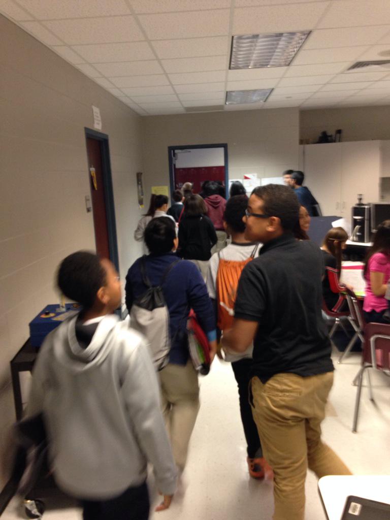 CoachCaples's tweet photo. Agents leaving to find never give up attitudes around campus! #TimberwolfProject @WBI_Timberwolf @R_PetersonCCISD http://t.co/IOBCzVp1AW