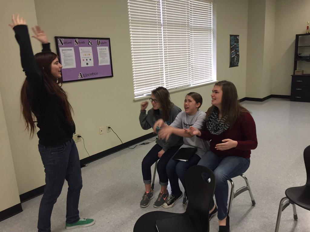 CFAForensics's tweet photo. Tuesday Morning Live! Group Sketch Comedy in Forensics this morning! #cfaforensics #familymatters http://t.co/CZsq9PXj0A