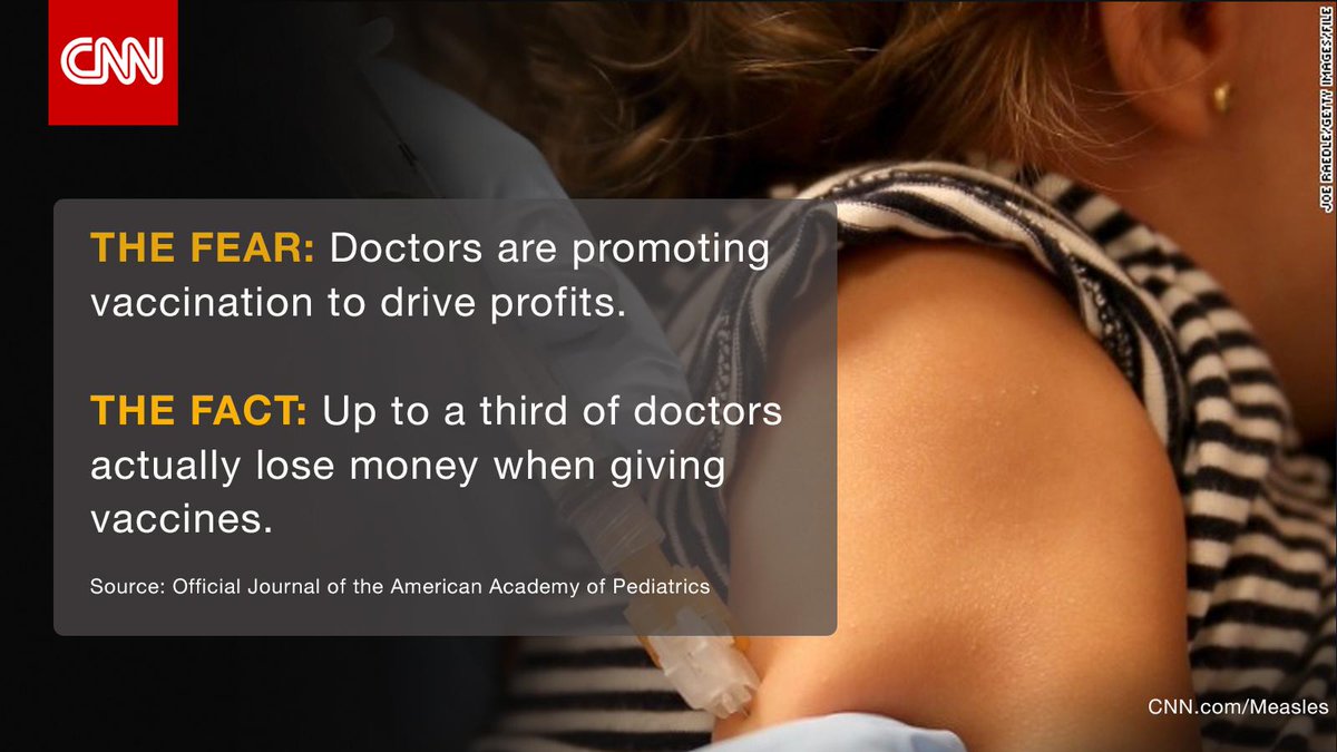 CNN's tweet photo. 5 myths surrounding vaccines -- and the reality: http://t.co/u9btwyZVOF http://t.co/DhQdQX2cds