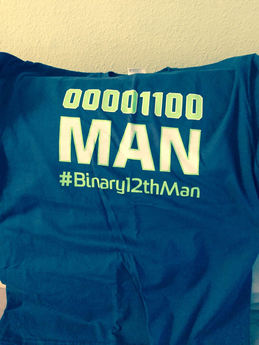 TheINTJ's tweet photo. Just got my #Binary12thMan shirt in the mail. Thank you @ExtraHop!!! http://t.co/Q5FSaBo3Dj