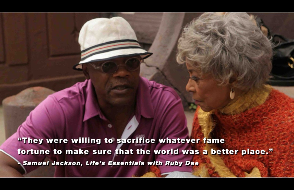 RubyDeeStory's tweet image. Thank you @SamuelLJackson for your words! #lewithrubydee #love #art #activisim