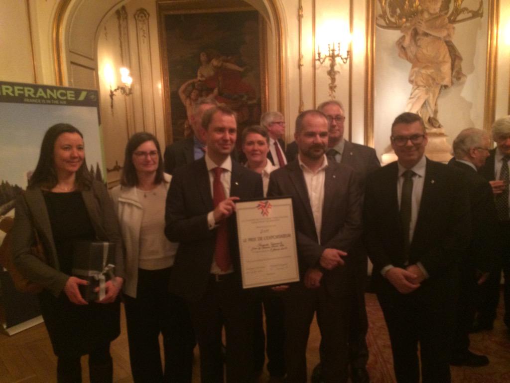 DFCC_2014's tweet photo. Export Prizes Ceremony 2015 @francedk #Renault Danemark #Guldmann A/S http://t.co/8GQHzbORgI