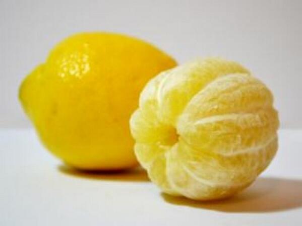 RT if you never saw a pealed lemon until now