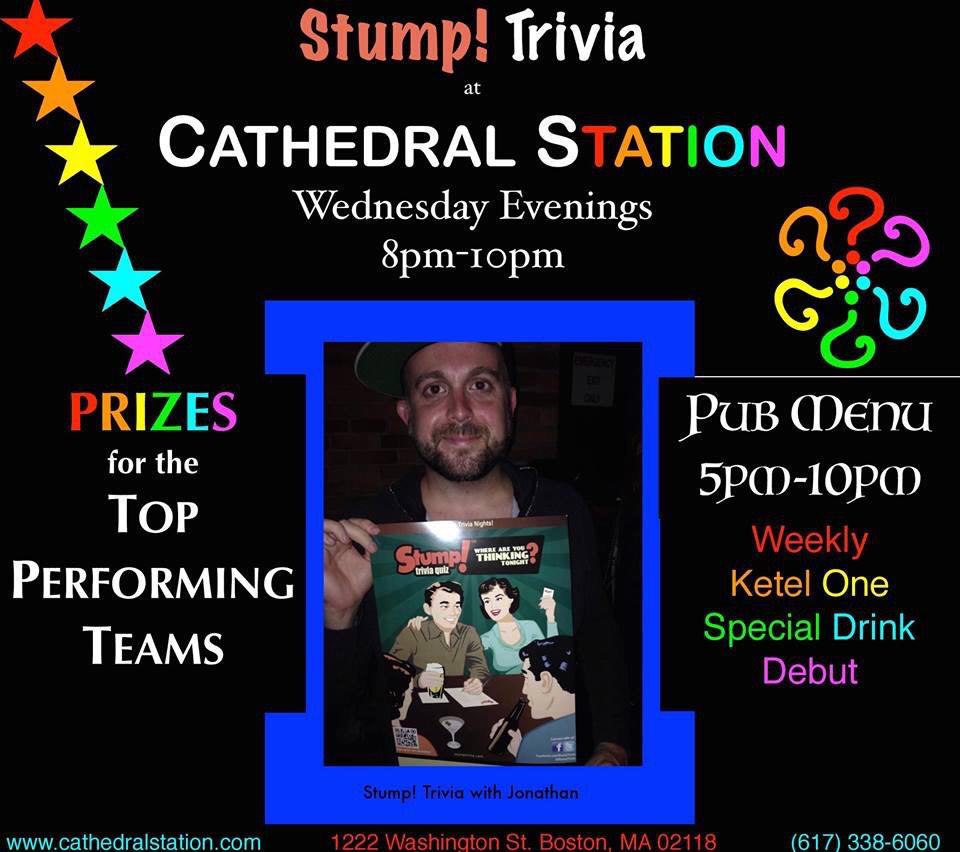 CSSportsBar's tweet image. Stump! Trivia is back tonight. Show us how smart you are. 8-10pm tonight.