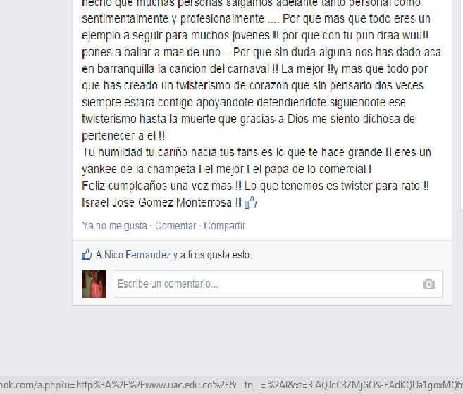 19_capri's tweet photo. @TwisterElRey mis felicitaciones en tu pagina jejeje no se si la leas pero lo hice con todo el corazon ! #Twisterismo http://t.co/5oCoFnLJTz