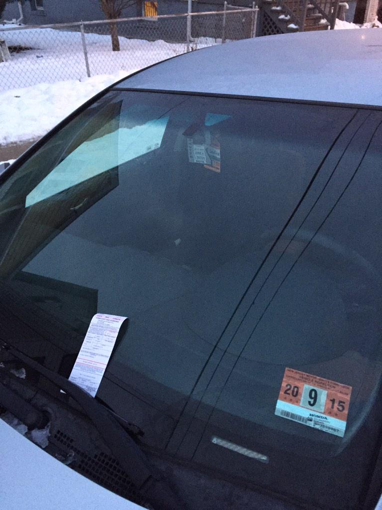 SeanHcky's tweet photo. @NJNBPA hangtag up, still get ticket #NBPAproblems http://t.co/CbpVheGVYp