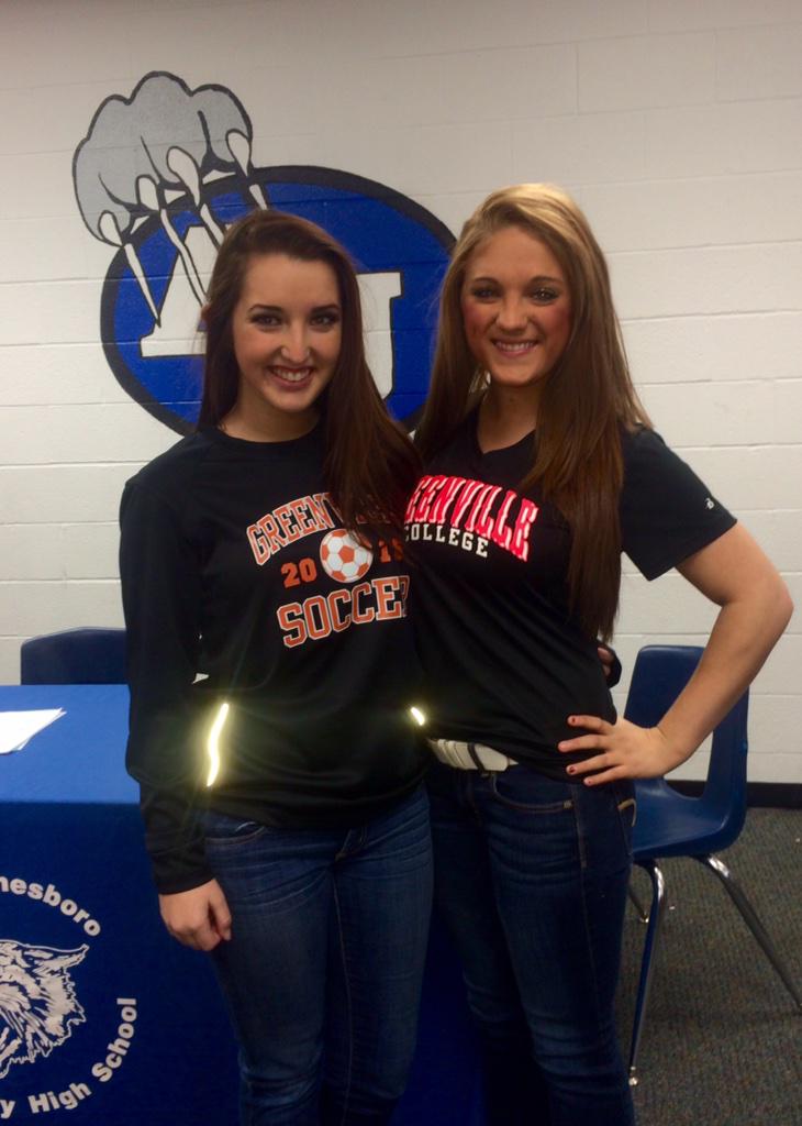 AJWildcatSoccer's tweet photo. Congratulations Natty &amp; Sammy!  @GCPanthers are lucky to be adding you ladies to their squad! http://t.co/YgGHgOXvu0