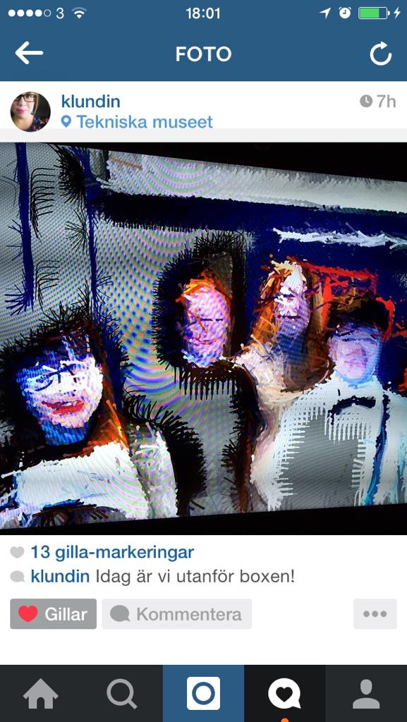 "Vi värderar kulturell stimulans framför snävt verksamhetsfokus". Idag var vi på utställningen #digitalrevolution