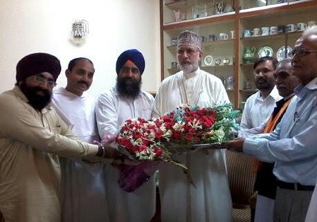 Leaders of Sikh Religion with Dr Qadri at his home . #InterfaithHarmonyWeek