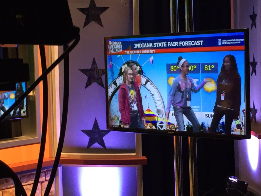 Sharing the weather at the AMAT academy #wildcatway