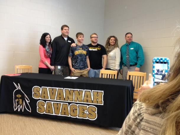 SJNPSports's tweet photo. The Savannah-Maryville rivalry is moving up to D2 for Chase Simpson. He's heading to Missouri Western http://t.co/MHfXH2KGgS