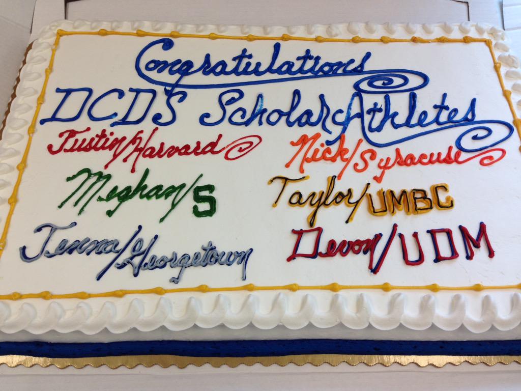 DCDSchool's tweet photo. DCDS signing ceremony about to begin....Congratulations to our student-athletes.  #dcdsathletics #NLI  #signingday http://t.co/jiGve92Nj1