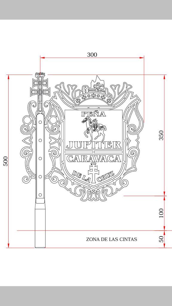jupiter_P_C's tweet photo. Diseño de la nueva bandera de la Peña caballista Júpiter. Creada por @Voltios_Isi http://t.co/C5v4p8Ili7