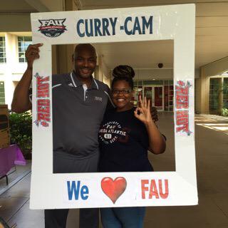 FAUAthletics's tweet image. Members of #NCNW #FAU and #SISTUHS get caught by the #CurryCam. They'll be in the arena tomorrow night! 8pm tipoff!