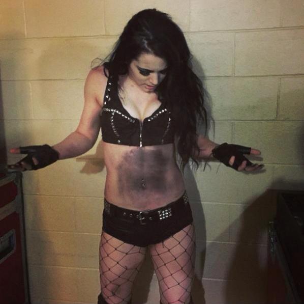 daPaigeWWE's tweet photo. Ironic way to mock Paige when you're plastic, and...orange. http://t.co/EdWySINqDS