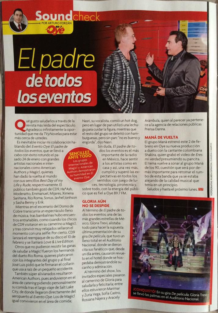 OscarIsraelGGtz's tweet photo. Nota de #EPDTLE2015 @TvyNovelasMex por @OyeArturoForzan @Oye897 @OyeSharon @OyeSergioMejia @SashaBennyErik http://t.co/hEIE0hzBzo