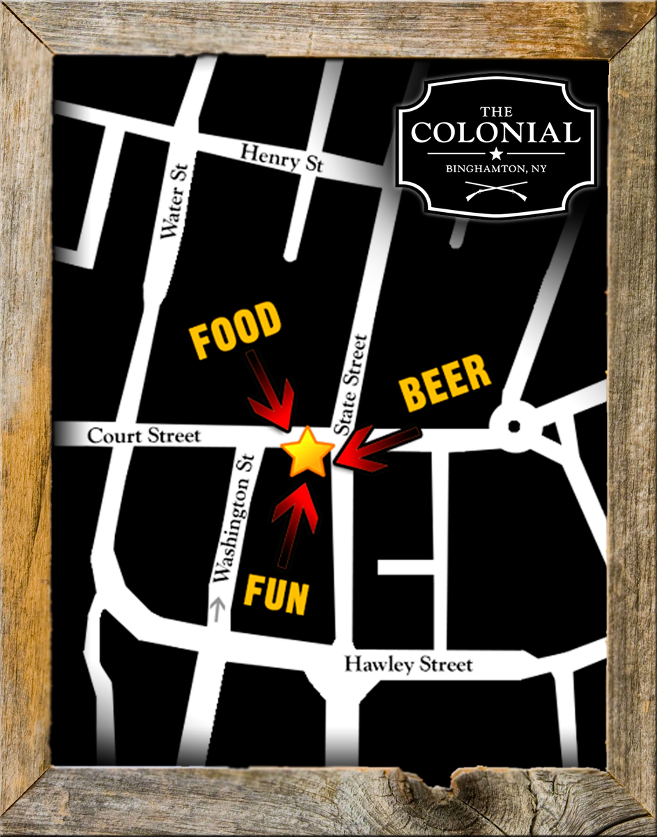 TheColonialBing's tweet photo. Find your way to 56-58 Court Street in Downtown #Binghamton! http://t.co/xK0NfFDGUa