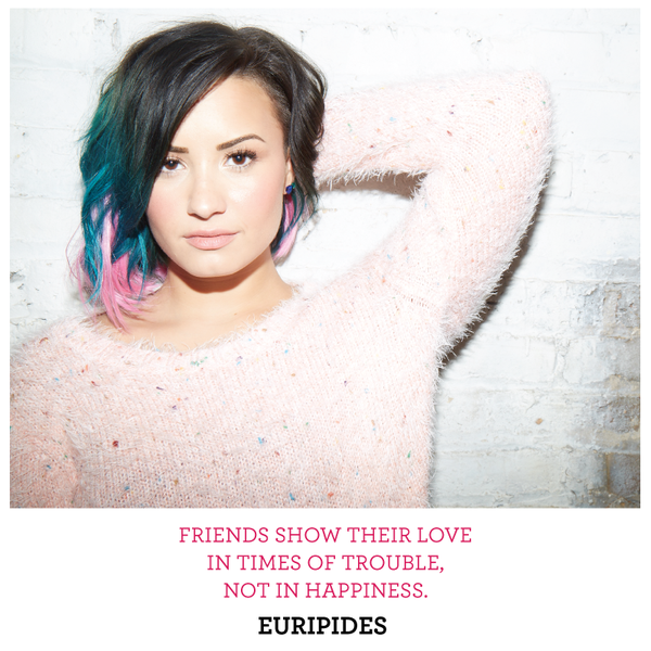 LovatoOnlineBra's tweet photo. Compartilhe com um amigo que esteve lá para você durante tempos difíceis. < 3 #ILoveInColor #DemiLovato #SecretColor http://t.co/5h67dn1EZy
