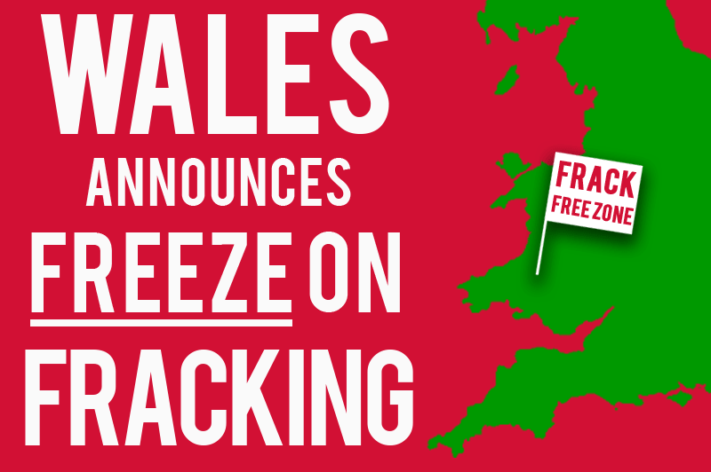 BREAKING: Wales has just joined Scotland in announcing a FREEZE on fracking! on.fb.me/1BUVClE