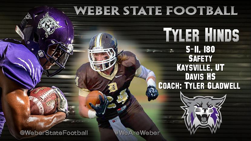 weberstatefb's tweet photo. Welcome to the Wildcat family Tyler Hinds. #WeAreWeber http://t.co/mobMjNIMgD