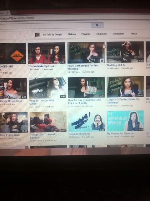 brekylek2's tweet photo. Spending my day catching up on @GingerWLavender youtube videos👍😊 http://t.co/IfXaqfJNWT