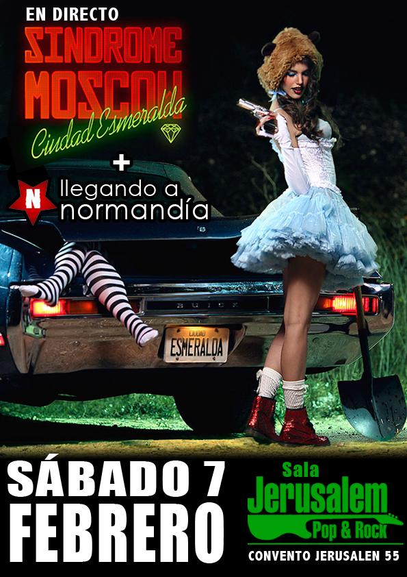 Jerusalem presenta en concierto a <a href="/sindromemoscow/">Síndrome Moscow</a> &amp; <a href="/llan_oficial/">Llegando a Normandía</a>  Entradas anticipadas en: bit.ly/1DEI7Jm