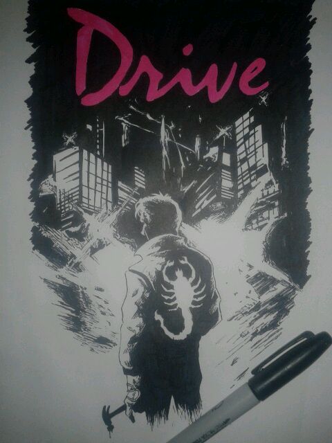 ROByrne's tweet photo. Mate drew this! @NicolasWR #Drive #Sharpie http://t.co/qpFEqy6IoM