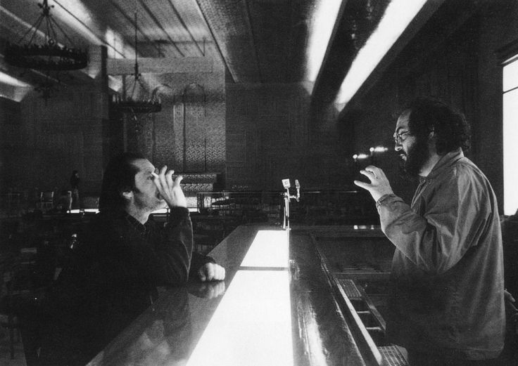 VeryOldPics's tweet image. Jack Nicholson &amp;amp; Stanley Kubrick on the set of The Shining, 1979