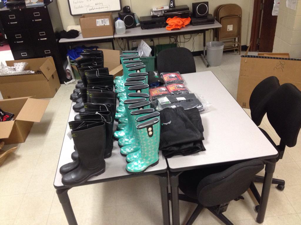 BOOTS!!!! Thanks to everyone who gave to donorschoose.org for the Farm! <a href="/thepeopletree/">Shoshana Wong</a> <a href="/NLR_Farm/">NLR Community Farm</a> <a href="/EAST_NLRHS/">NLR EAST Initiative</a>