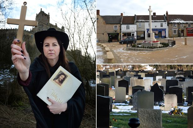 DailyMirror's tweet photo. Uncovering devil worshippers in the UK at Satan's Derbyshire HQ http://t.co/5UFFvMo4MG http://t.co/r5XeXQ6G4d