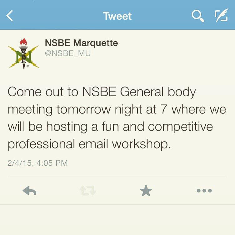 NSBE_MU's tweet photo. Come out! We will be in Olin 202 http://t.co/gwAGEaML9O