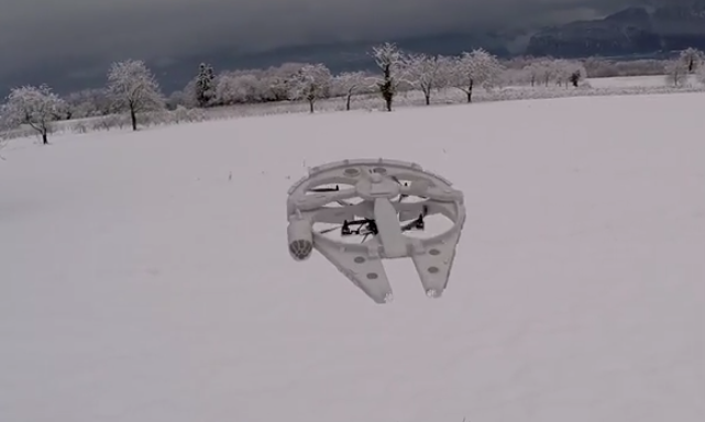 TheMarySue's tweet photo. Some Scruffy Nerf Herder Built a Millennium Falcon Drone http://t.co/yliCW8ehn6 http://t.co/nm6iwlQQIo