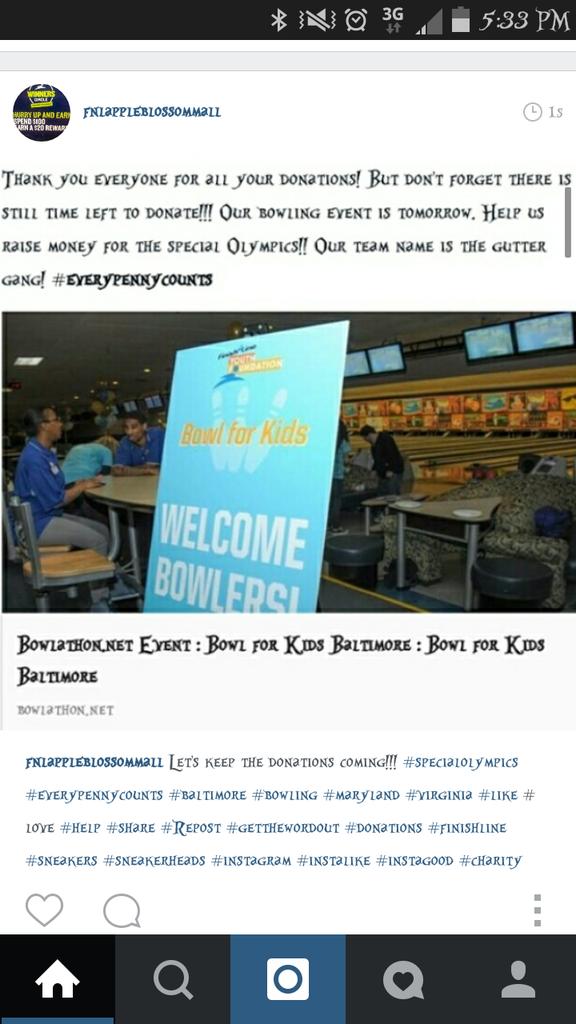 Keep the donations coming! #SpecialOlympics #help #raise #money #finishline