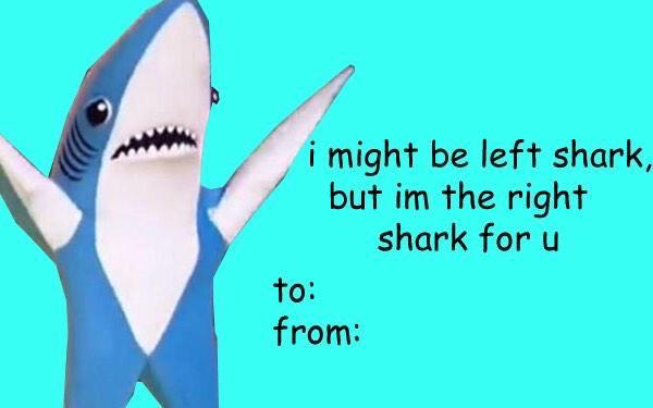 Your Valentine's card arrived early... #leftshark