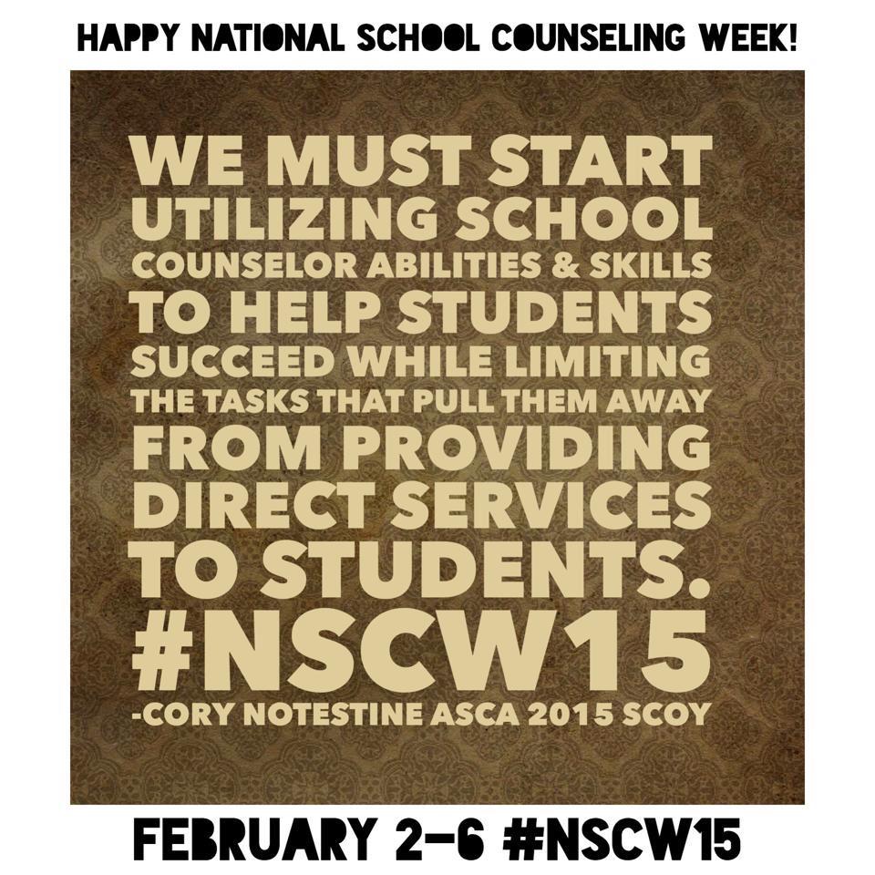 OSCA_tweets's tweet photo. School counselors must have time to provide direct services to students. #NSCW15 #OhioSC #SCOY15 @CoryNotestine http://t.co/cfhtpLuzBT