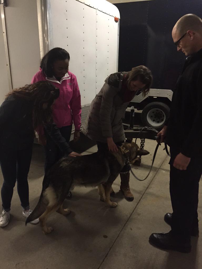 slefebreHHS's tweet photo. #teamcitygov getting to pet the K-9 unit with the @HollandPolice! So cool! #getprepd  @OAISDfuturePREP http://t.co/xJ4BeimXXU
