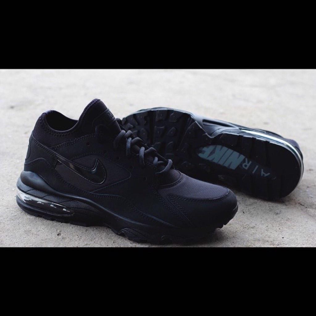 nike air max 93 triple black