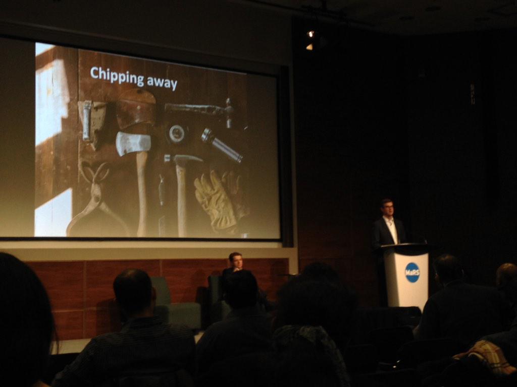 AurlienBonin's tweet photo. Powerful, stylish slides too: 1 photo, 2 words #Negotiating #Tactics @MaRSDD #ent101 http://t.co/ePSyaTMHp9