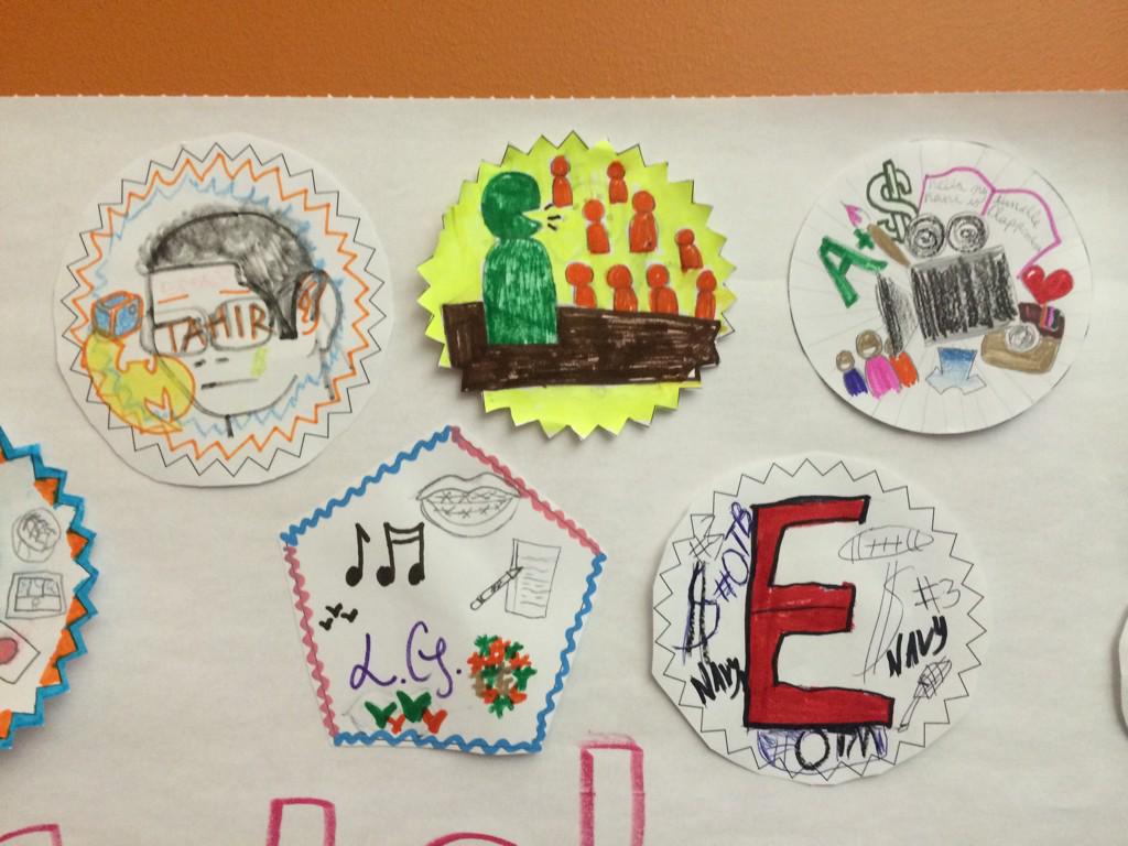 WAYMDesignTeam's tweet photo. We made personal badges tonight as a warm up for our #digitalbadge project @mostnetwork @OpenBadges @Achievery100 http://t.co/fiYmi5lrDx