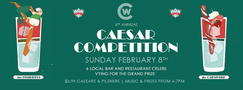 supervancouver's tweet photo. Love Caesars? 6 bar and restaurant celebs compete to see who's best @TheCharlesBar on Feb 8 in #Vancouver http://t.co/HJqdO8ZtDq