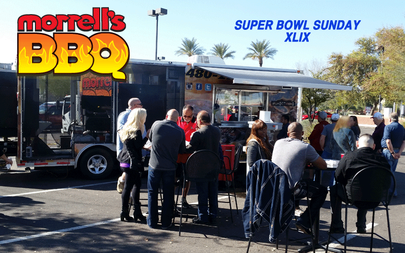 Morrellsbbq's tweet photo. #SuperBowlSunday was a blast! Nice crowd turned out to enjoy #thebestbbqinphoenix
We love you Phoenix!!! http://t.co/5PPtm9qJfO