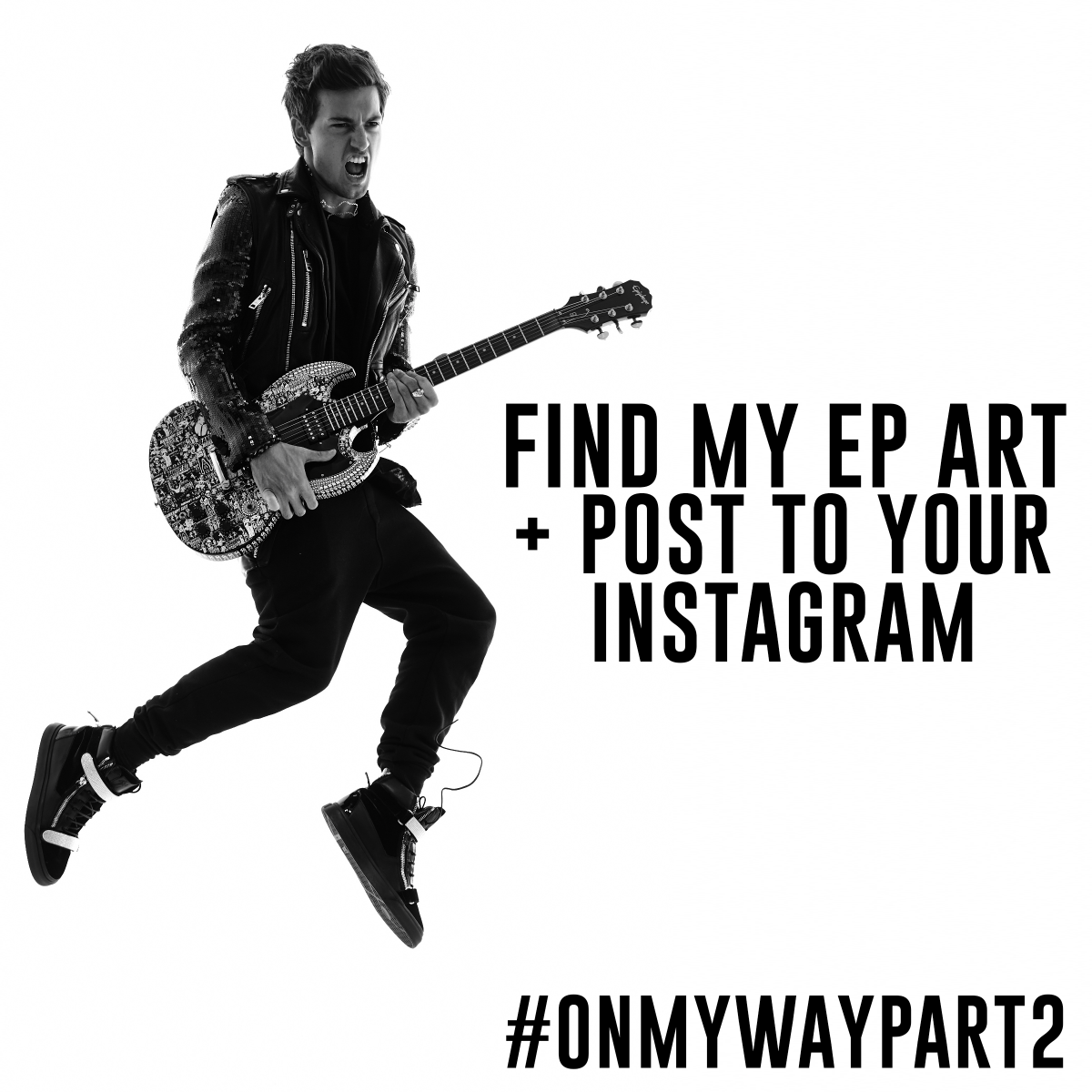 AsherMonroe's tweet photo. Who's given my EP love on Instagram? Going on a like/comment spree - post the EP art to IG w/ #OnMyWayPart2 &amp; tag me! http://t.co/9umgob1sCn