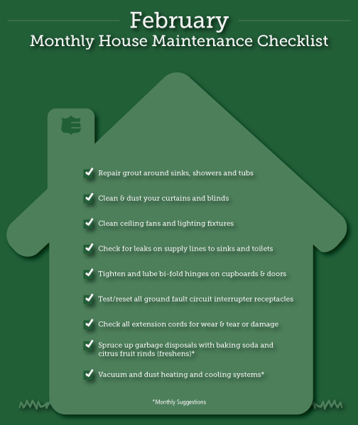 MOEinsurance's tweet photo. Monthly House Maintenance Checklist for February #thoughtful #homemaintenance #springcleaning #thoughtfulcoverage http://t.co/weq3tCUCrl