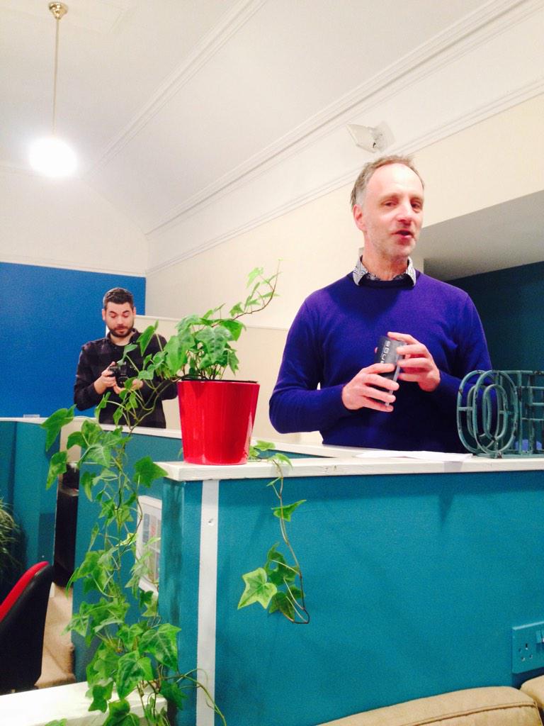 KirstenBody's tweet photo. A great night catching up with some friendly faces at #culturecafe in the new @northportstudio #CreativeMoray http://t.co/0MI3cJRho6