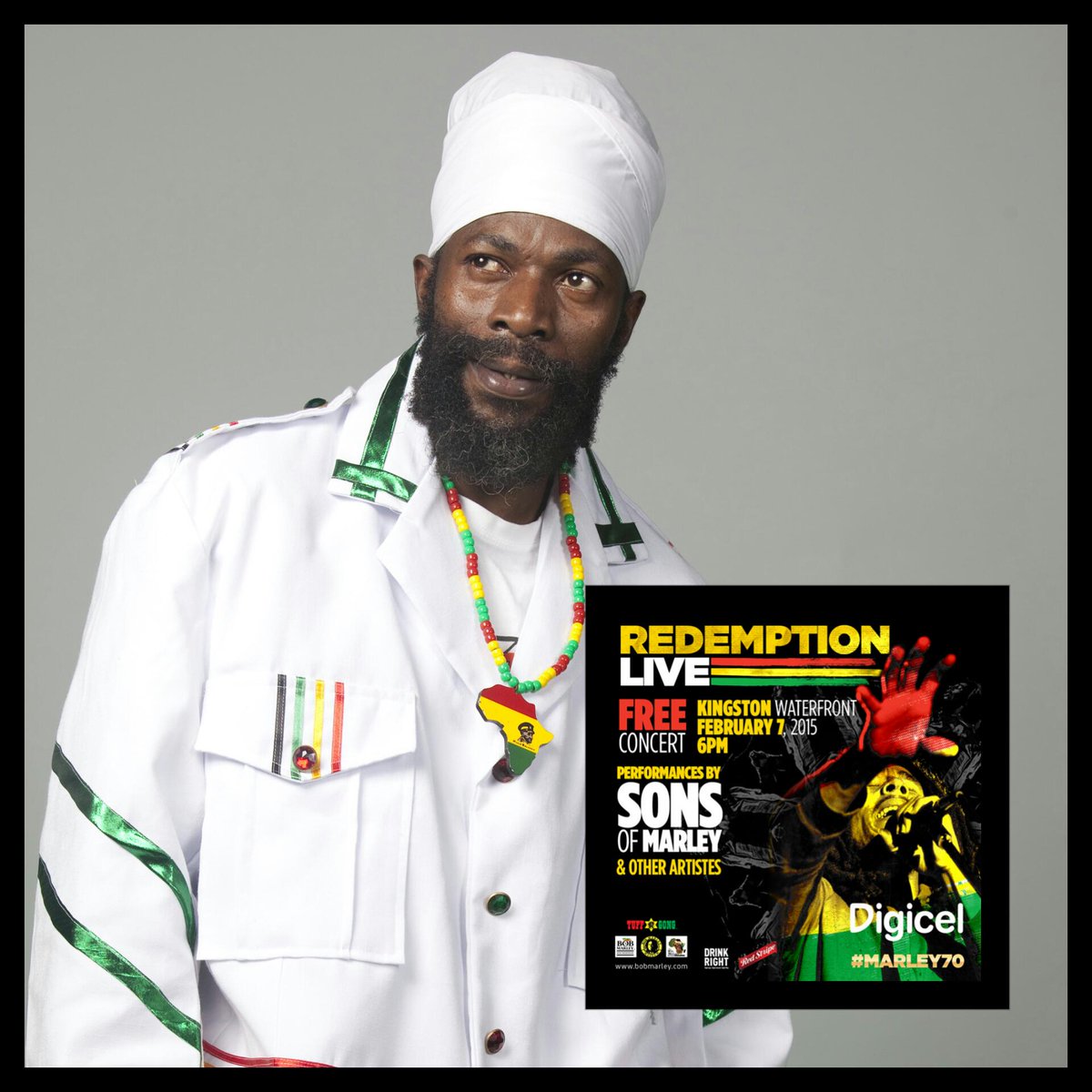 Come see <a href="/capletonmusic/">Capleton King Shango</a> live at the <a href="/bobmarley/">Bob Marley</a> #RedemptionLive concert on Feb. 7 on The Waterfront. Admission:FREE.