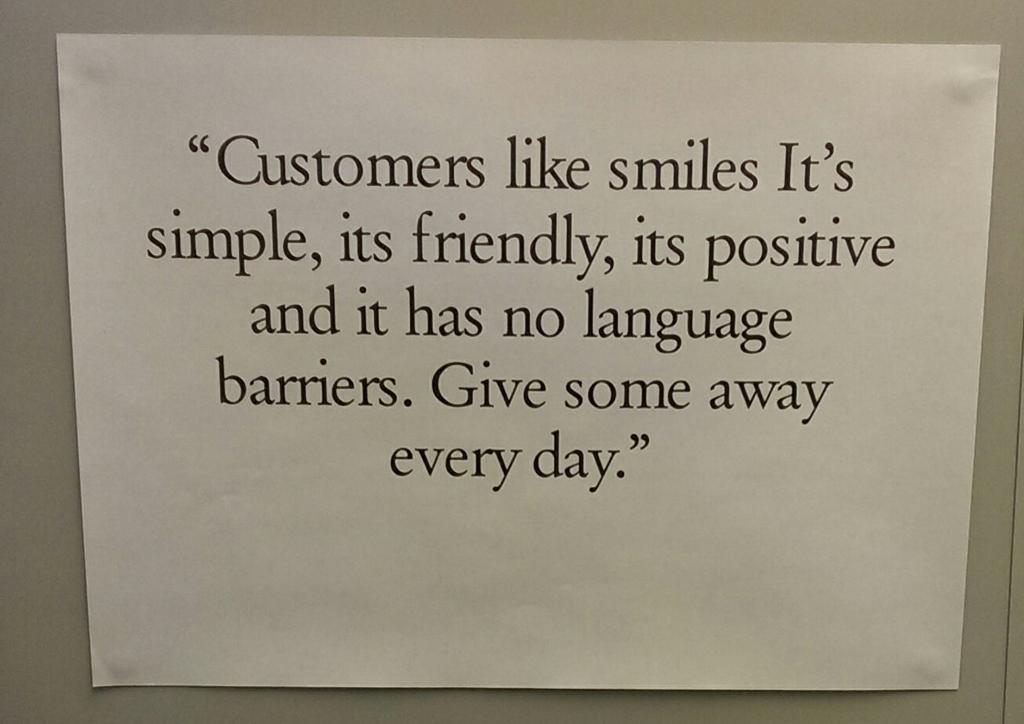Findlotte's tweet image. Motivational posters around the shop. Positive feedback from colleagues.